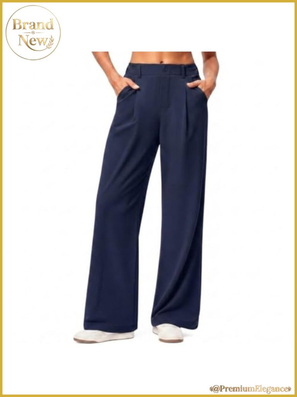 YUNLING Women's Wide Leg High Waist Business Casual Work Pants